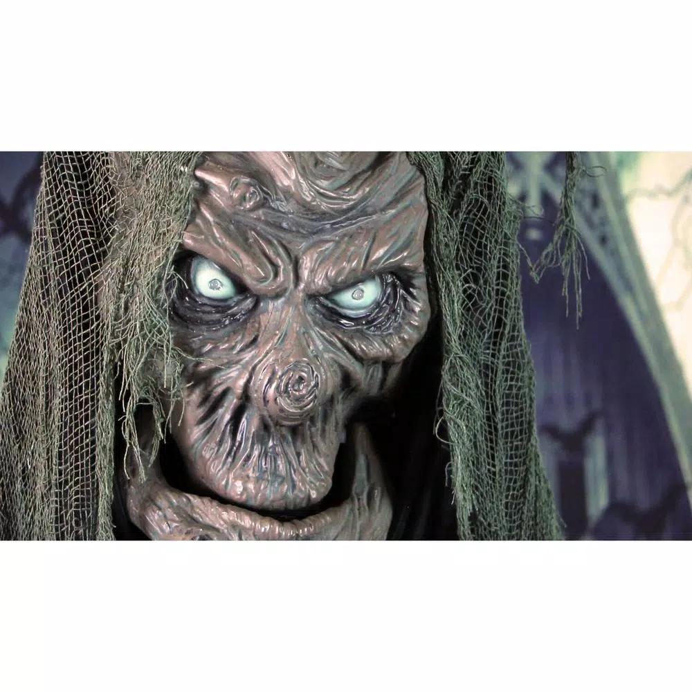 Haunted Hill Farm 6.5 ft. Animatronic Talking Tree Halloween Prop with Sound and Lights