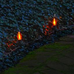 LUMABASE Electric Orange Halloween Pathway Lights with 8 Flickering Flame Effect Bulbs thumbnail 3