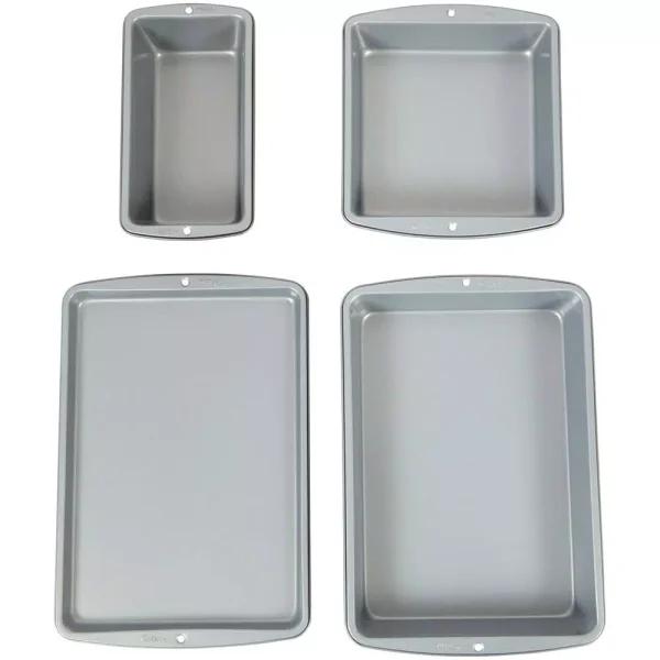 Wilton Recipe Right 4-Piece Non-Stick Steel Bakeware Set