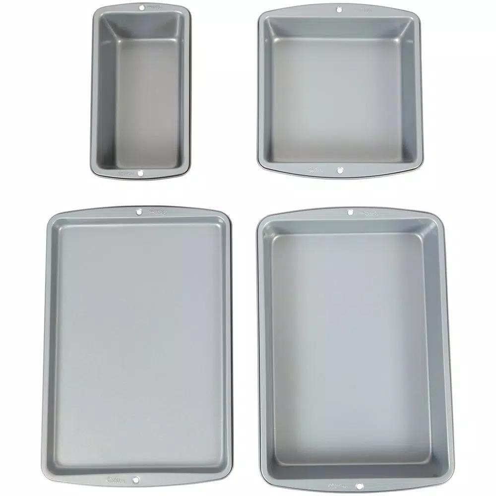 Wilton Recipe Right 4-Piece Non-Stick Steel Bakeware Set