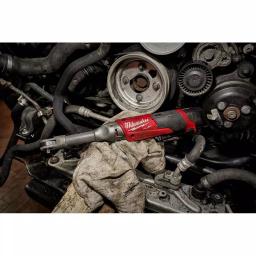 Milwaukee M12 FUEL 12V Cordless 1/4 in. Extended Reach Ratchet Kit with Metric Ratcheting Wrench Set thumbnail 9