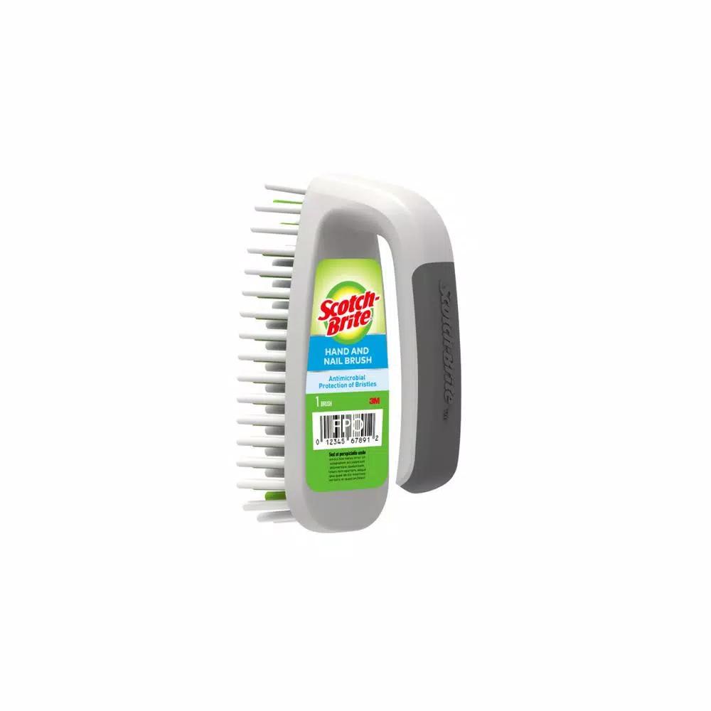 Scotch-Brite Hand and Nail Brush, White/Blue, Case of 24