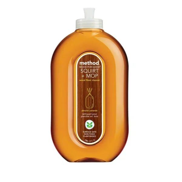 Method Squirt Plus Mop Wood Floor Cleaner, 25 oz. - Non-Toxic, Biodegradable Spray Formula
