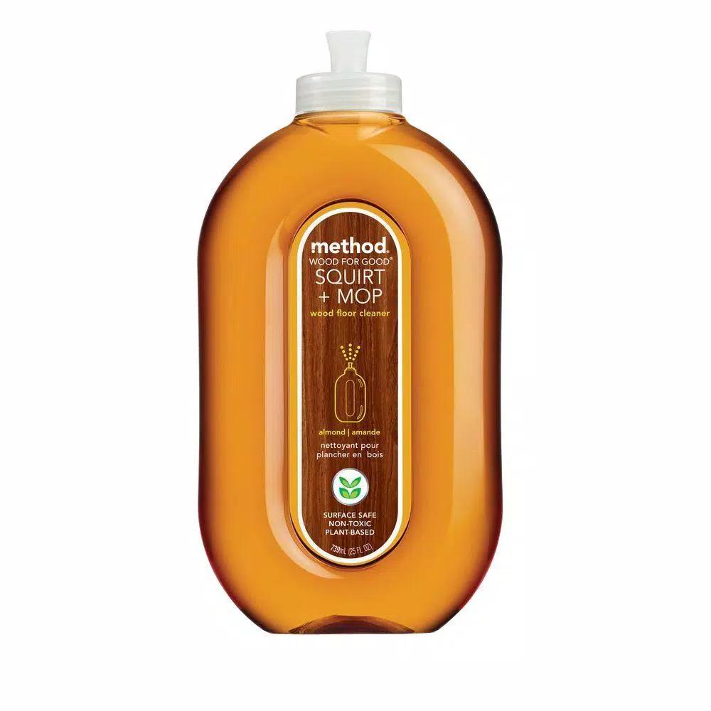 Method Squirt Plus Mop Wood Floor Cleaner, 25 oz. - Non-Toxic, Biodegradable Spray Formula