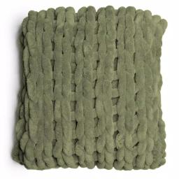 DONNA SHARP Olive Chenille Chunky Knit Throw Blanket, 40 x 50 in thumbnail 2