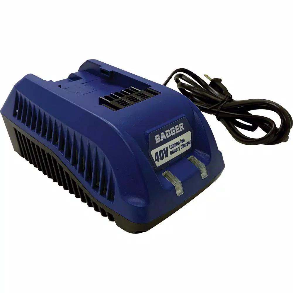 BADGER 40V Cordless Axial Blower with 4.0 Ah Lithium-Ion Battery and Charger, 115 MPH, 380 CFM