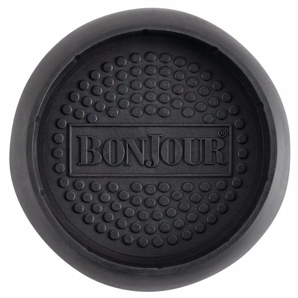 BonJour Coffee & Tea Riviera 8-Cup French Press with Coaster and Scoop, Black