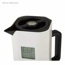 Mind Reader White 4-Cup Double Wall Thermal Coffee Carafe with Digital Temperature Display thumbnail 5