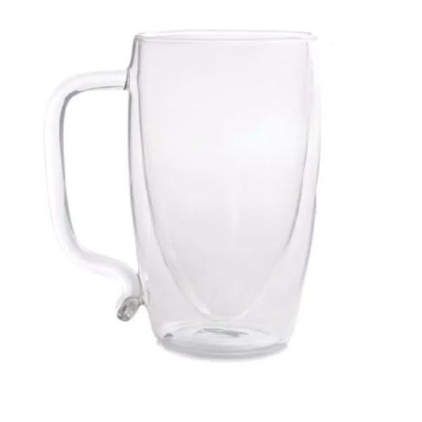 Starfrit 17 oz. Double-Wall Borosilicate Glass Beer Mug