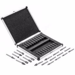 Stark 20-Piece Double Cut Carbide Rotary Burr Set with 1/4 in. Shank, Includes Carrying Case thumbnail 2