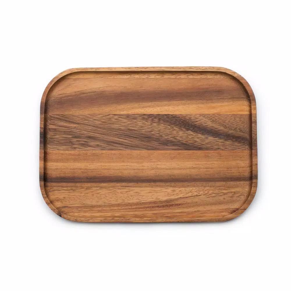 Ironwood Acacia Wood Small Steak Board - Handcrafted Rectangular Cutting Board