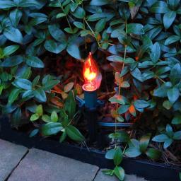 LUMABASE Flickering Orange Electric Pathway Lights, 10-Count Halloween Outdoor Decor thumbnail 3