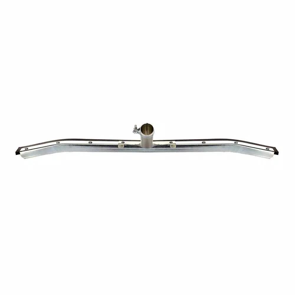 Alpine Industries 24 in. Heavy-Duty Curved Floor Squeegee, Steel Frame, Black