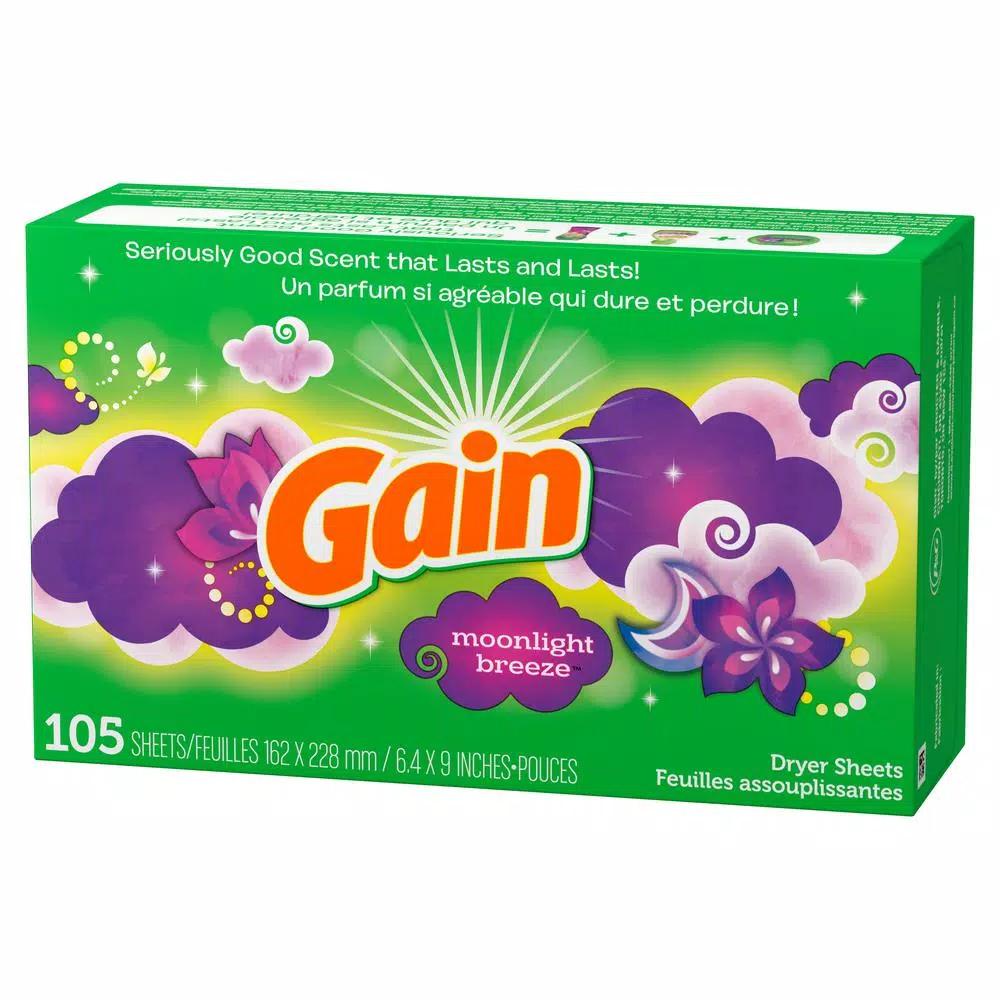 Gain Moonlight Breeze Dryer Sheets, 105-Count