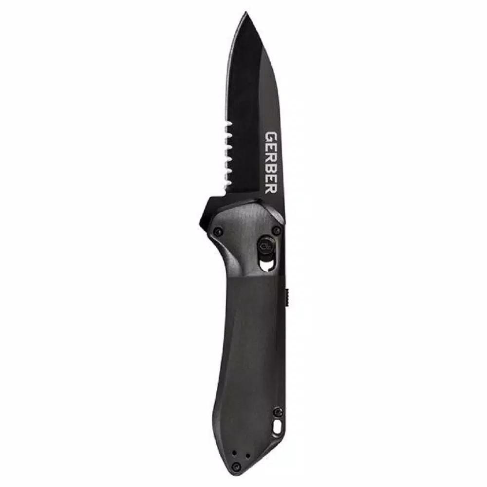 Gerber Highbrow Compact Assisted Opening Pocket Knife, 2.8 in. Drop Point Blade