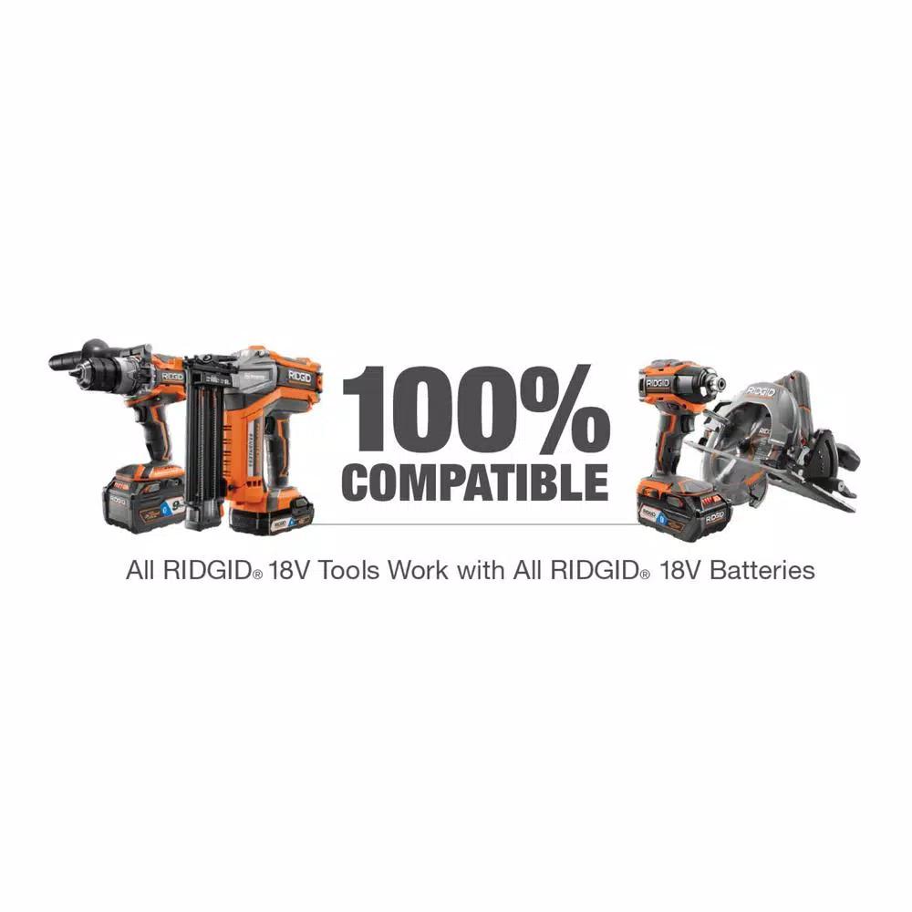 RIDGID 18V Cordless 5 in. Random Orbit Sander with 1.5 Ah Lithium-Ion Battery