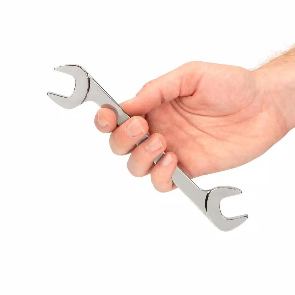 TEKTON 21 mm Angle Head Open End Wrench, 60° Offset, 4140 Chrome Moly Steel