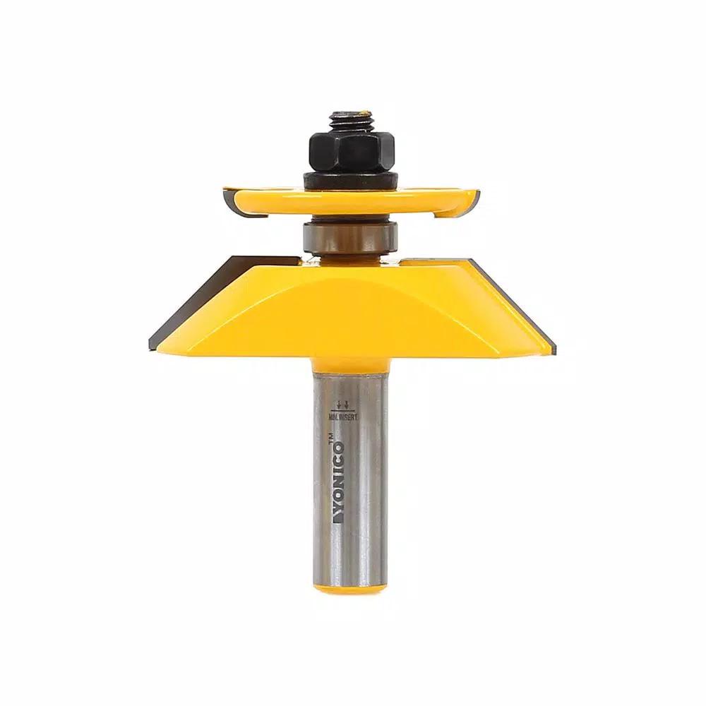 Yonico Raised Panel Router Bit with Back Cutter Bevel, 1/2 in. Shank, Carbide Tipped
