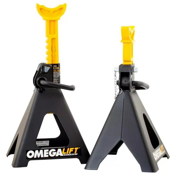 Omega Lift 32068 6-Ton Double Locking Pin Jack Stands - Pair