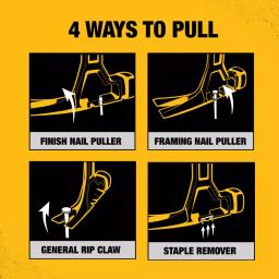 DEWALT 22 oz. Steel Rip Claw Hammer with Tri-Pull Technology thumbnail 4