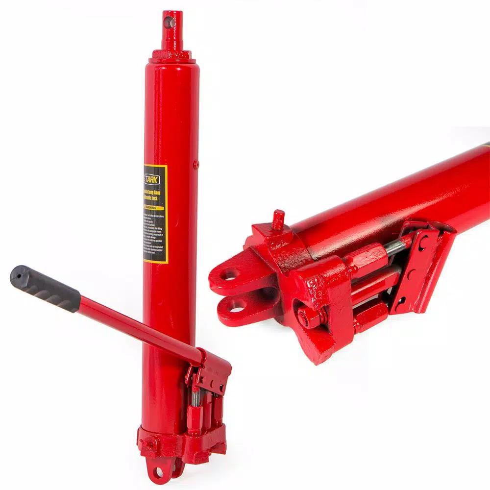 Stark 8-Ton Long Hydraulic Ram Jack Double Pump Engine Hoist Lifter, 16,000 lb Capacity