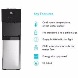 Avalon 3-Temperature Bottom Loading Water Cooler Dispenser with Child Safety Lock thumbnail 4