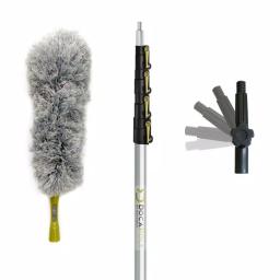 DocaPole Microfiber Feather Duster & 6-24 ft. Telescopic Extension Pole High Reach Cleaning Kit thumbnail 1