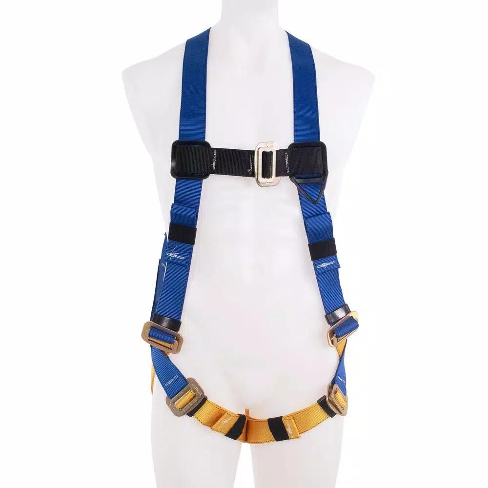 Werner BaseWear Standard Universal Safety Harness, 1 D-Ring, Blue