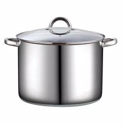 Cook N Home 16 qt. Stainless Steel Stock Pot with Tempered Glass Lid thumbnail 1