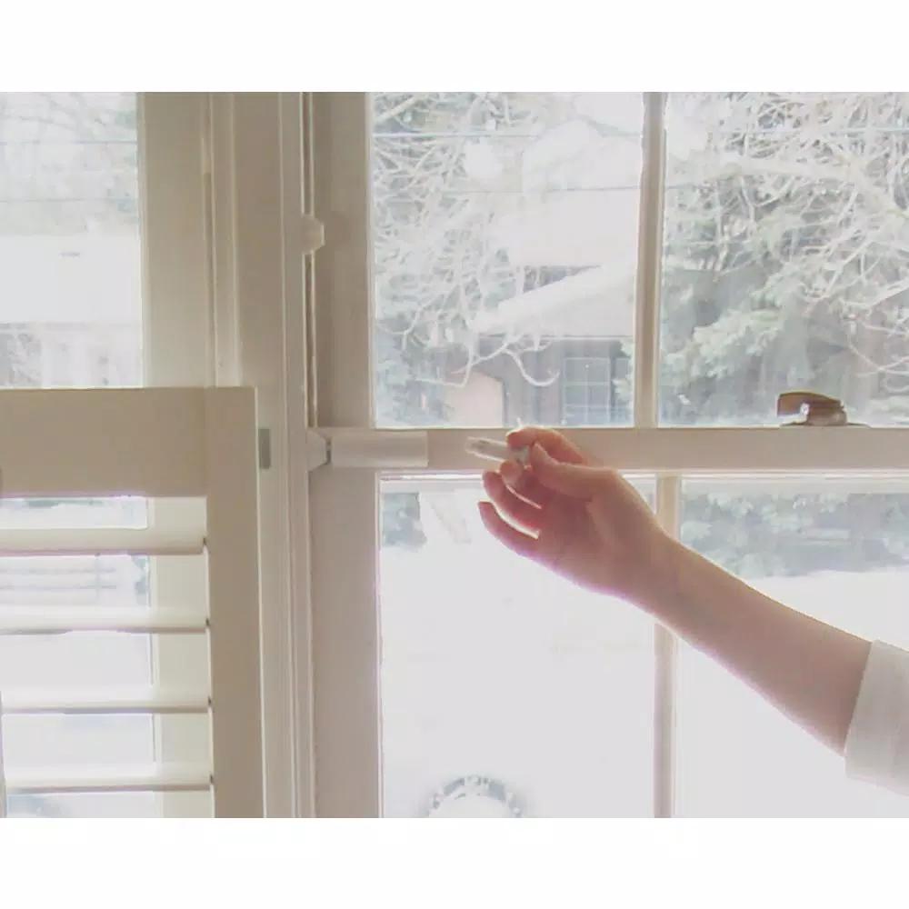 Cardinal Gates Window Guardian Lock (2-Pack) - Childproof Window Safety Lock with Patented Push-Button Key