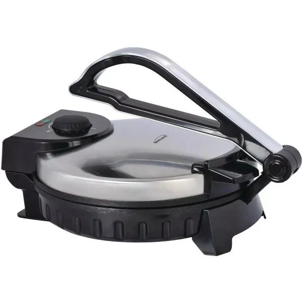 Brentwood Appliances TS-128 10 in. Nonstick Electric Tortilla Maker, Stainless Steel