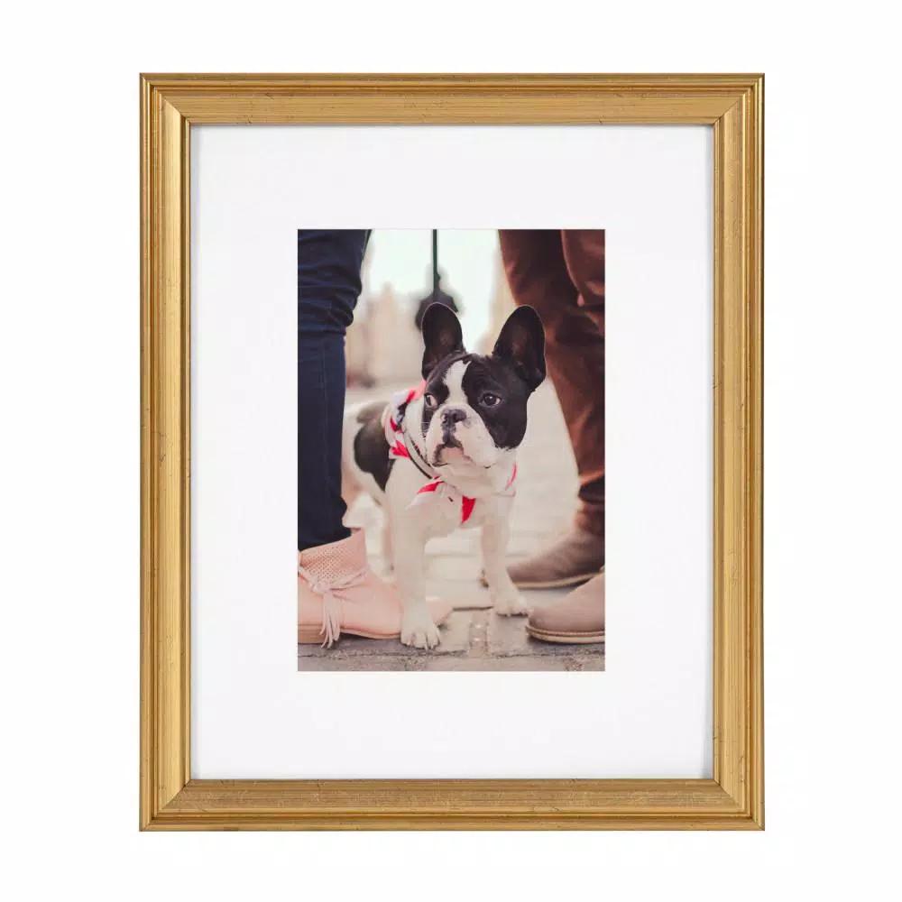 Kate and Laurel Adlynn Gold Gallery Wall Picture Frame Set, 10-Piece Glam Decor