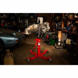 Sunex Tools 1000 lb. Capacity Air and Hydraulic Telescopic Transmission Jack thumbnail 1
