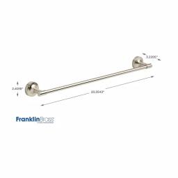 Franklin Brass Voisin 3-Piece Brushed Nickel Bath Hardware Set thumbnail 4