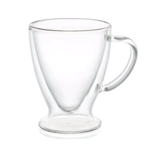 JoyJolt Declan 10 oz. Double Wall Insulated Borosilicate Glass Coffee Mugs (Set of 4)