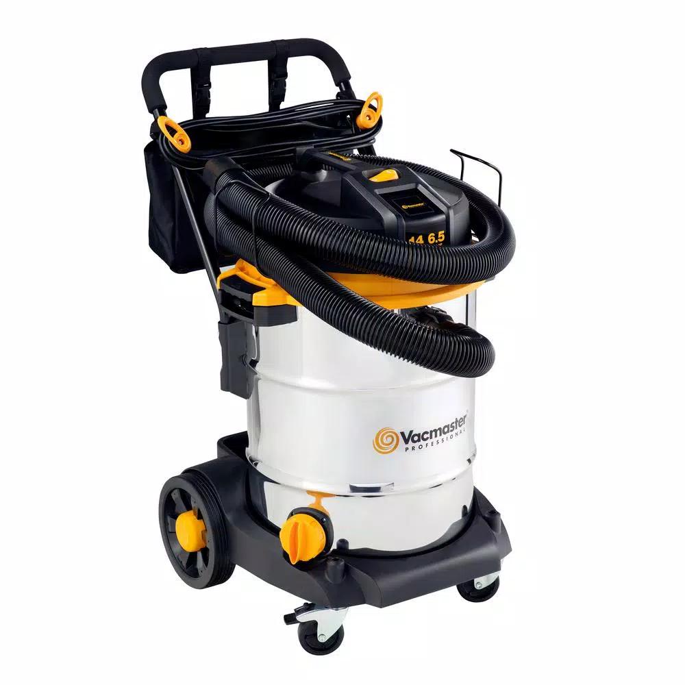 Vacmaster Professional Beast Series 14 Gal. 6.5 HP Wet/Dry Vac with Stainless Steel Tank and Cart