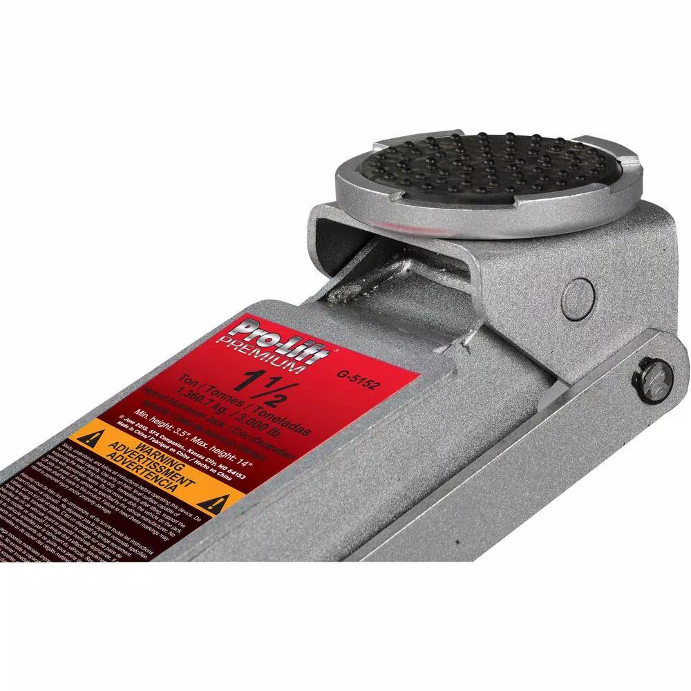 Pro-Lift Dual Piston Pro-Lift G-5152 1.5-Ton Hybrid Aluminum and Steel Floor Jack