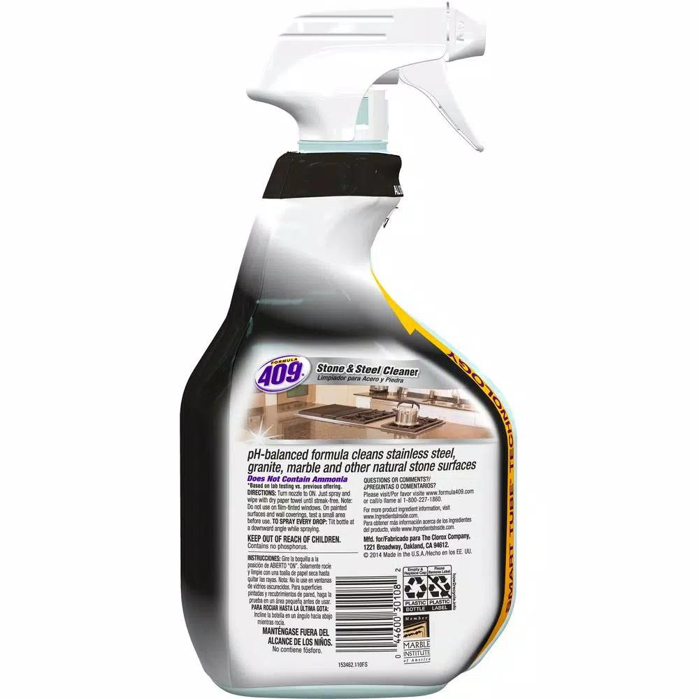 Clorox Formula 409 Stone & Steel, Clorox Disinfecting Wipes & Glad OdorShield Trash Bag Cleaning Bundle