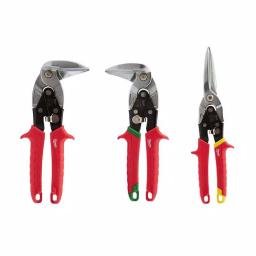 Milwaukee 3-Piece Aviation Snips Set, Left, Right, and Straight Cut Metal Cutters thumbnail 1