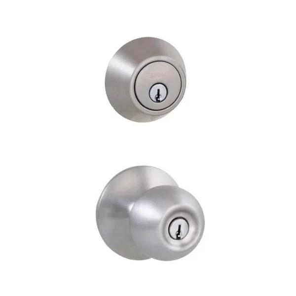 Defiant Saturn Stainless Steel Entry Combo Pack with Deadbolt