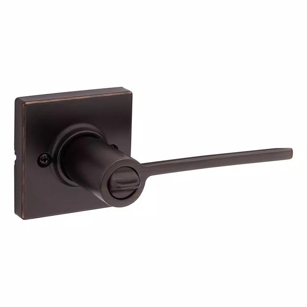 Kwikset Ladera Venetian Bronze Exterior Entry Door Lever with SmartKey Security