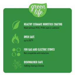 GreenLife Diamond 12 in. Aluminum Ceramic Nonstick Frying Pan, Black thumbnail 2