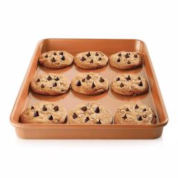 Gotham Steel 17.6 x 11.8 in. Ti-Ceramic Non-Stick Baking Sheet, Copper Aluminum Cookie Sheet thumbnail 1
