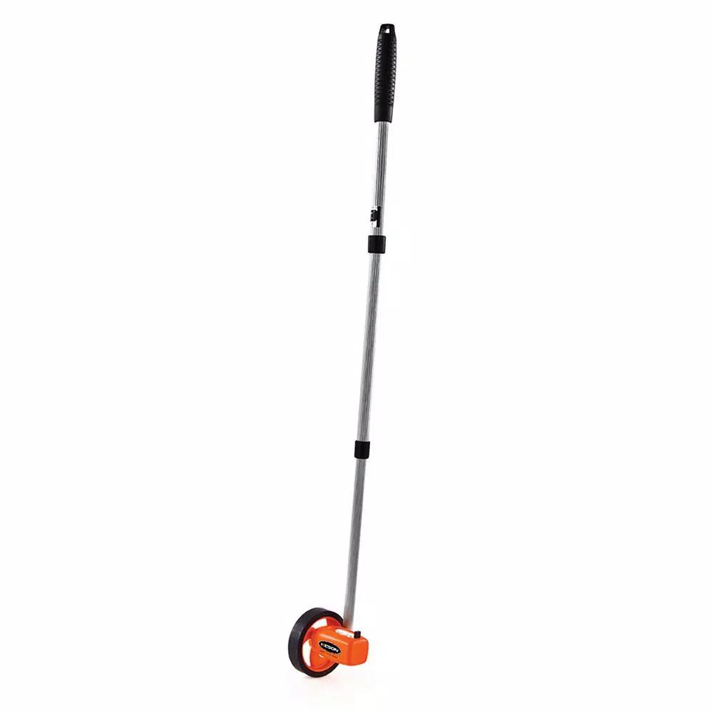 Keson 4 in. Metal Measuring Wheel with Telescoping Handle, 5-Digit Counter