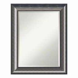 Amanti Art Quicksilver 24 x 18 in. Rectangular Beveled Edge Bathroom Vanity Mirror, Metallic Silver thumbnail 1