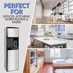 Igloo Bottom Loading Water Dispenser - Hot, Cold & Room Temperature - Black & Stainless Steel thumbnail 10