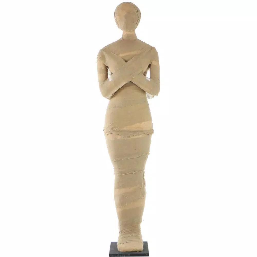Haunted Hill Farm 5 ft. Standing Wrapped Mummy Halloween Prop