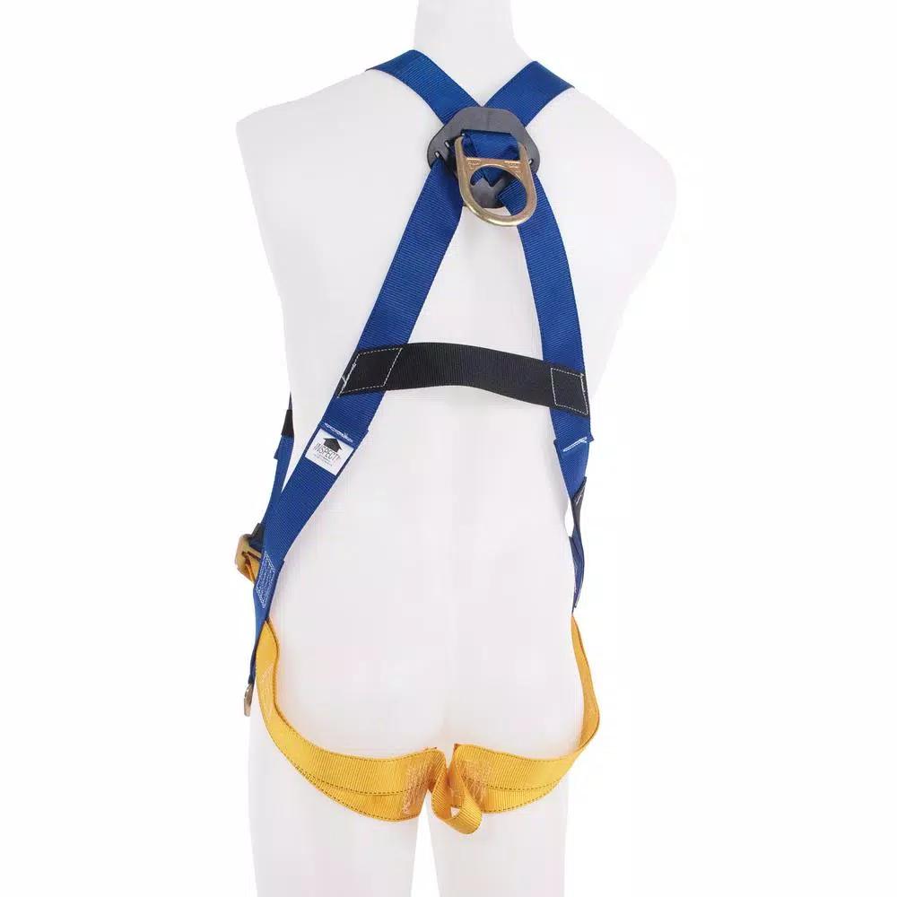 Werner BaseWear Standard Universal Safety Harness, 1 D-Ring, Blue