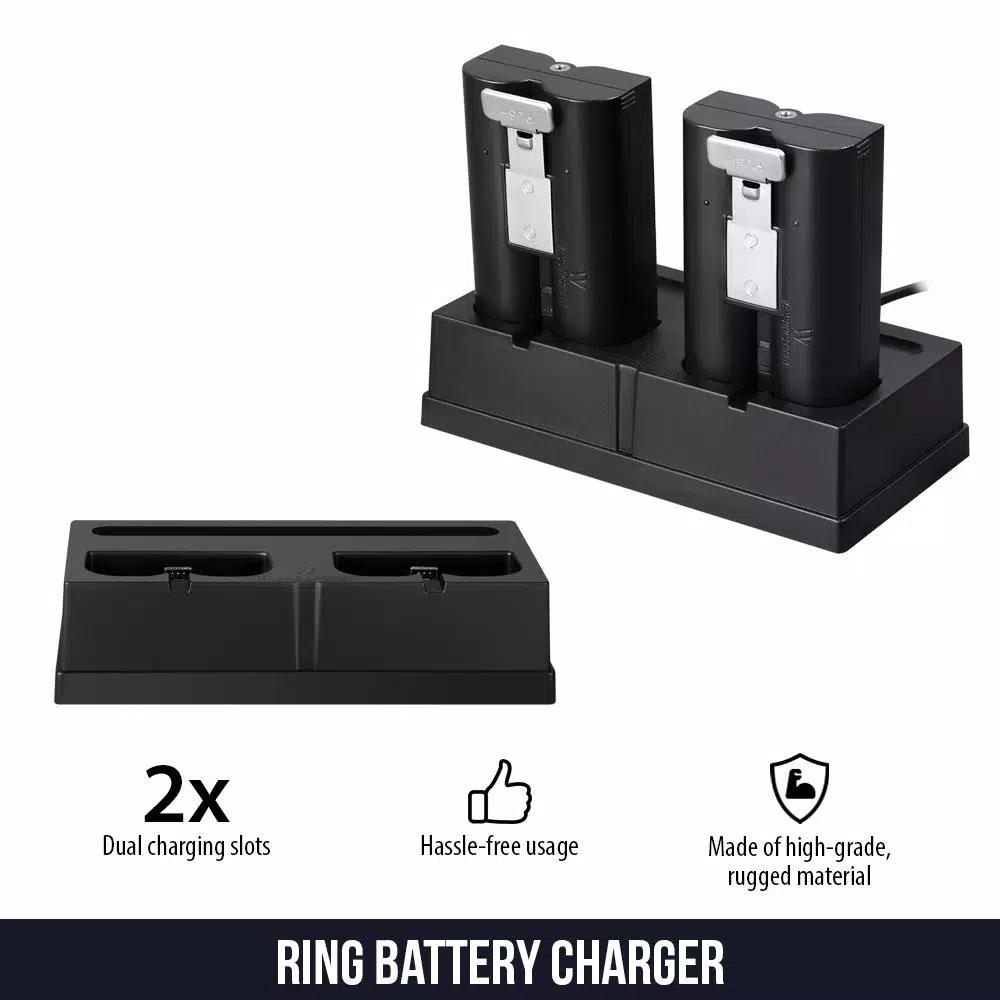 Wasserstein Charging Station for Ring Compatible Rechargeable Batteries