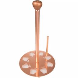 Creative Home Metal Paper Towel Holder with Elegant Copper Finish and Apple Motif Design thumbnail 1